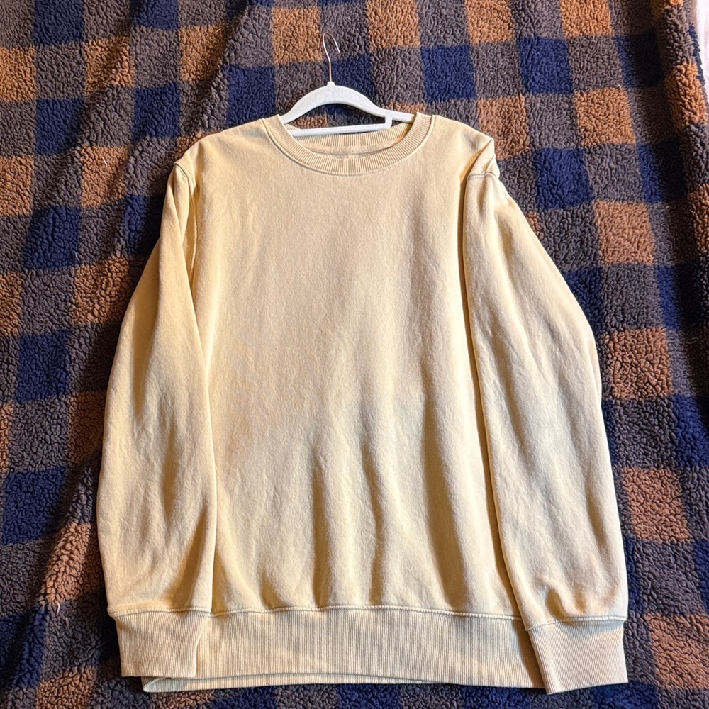 Goodfellow & Co Men's Light Yellow Crewneck Sweater